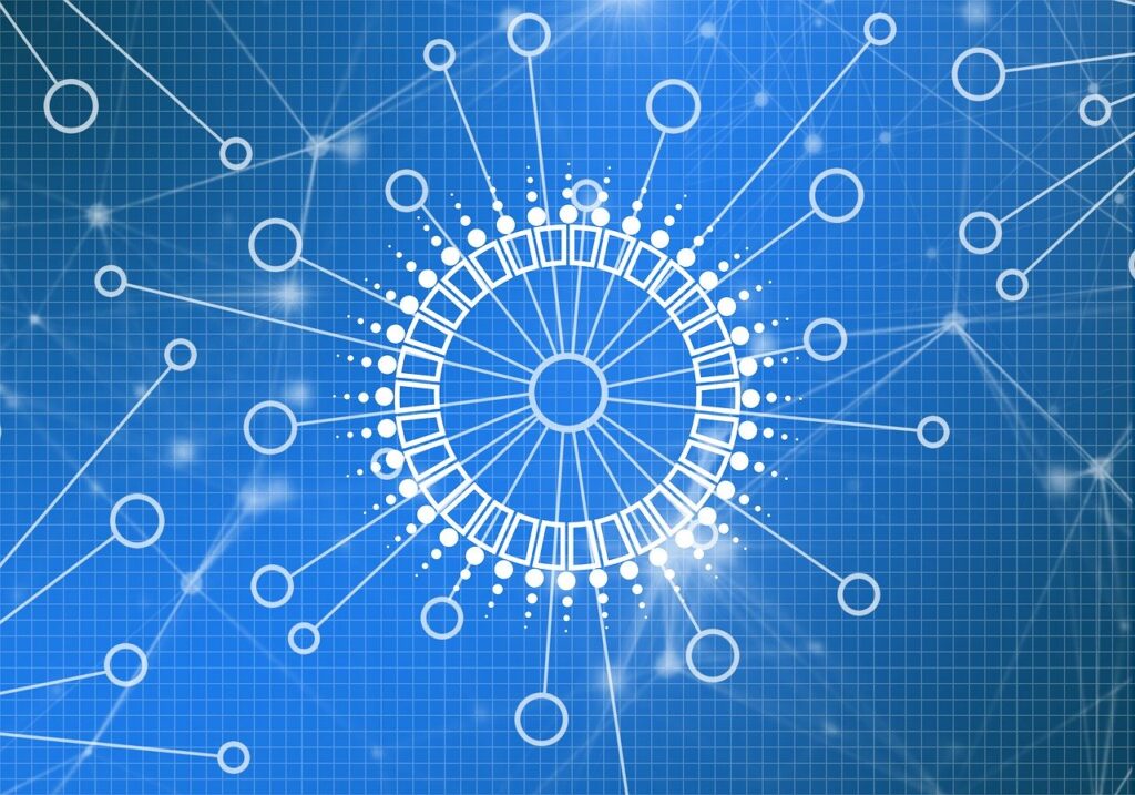 Chainlink immagine simbolica della struttura blockchain