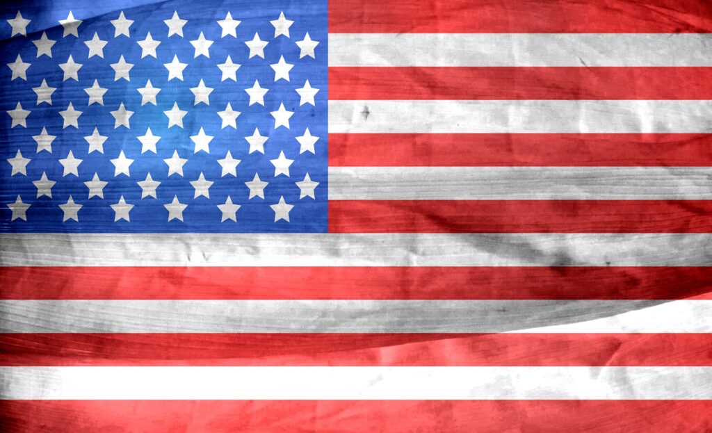 criptovalute ed elezioni USA: immagine della bandiera statunitense